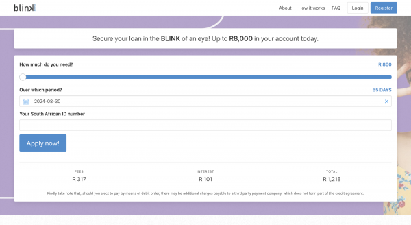 Blink Finance screenshot