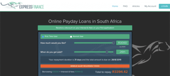 ExpressFinance screenshot