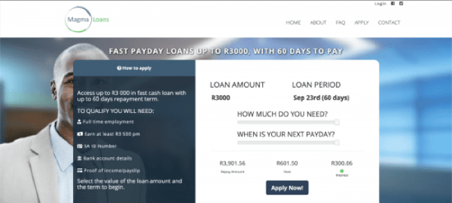 Magma Loans screenshot