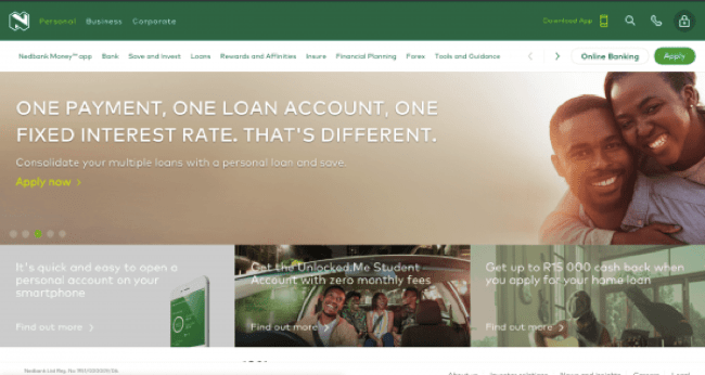 Nedbank screenshot