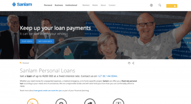 Sanlam screenshot