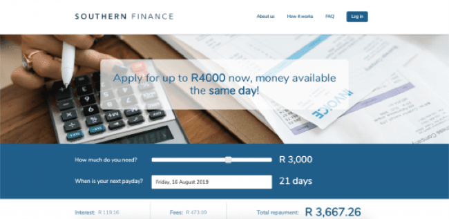 Southern Finance screenshot